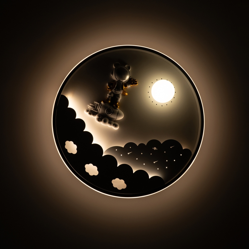 Brilagi - димируемо детско LED таванно осветително тяло ASTRO LED/68W/230V 3000-6000K диаметър 49 см + дистанционно управление