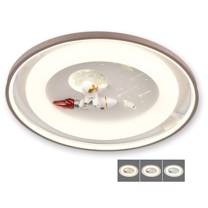 BRILAGI - LED Димируемо детско таванно осветително тяло ASTRO LED/75W/230V 3000-6000K Ø 50 cm + дистанционно управление