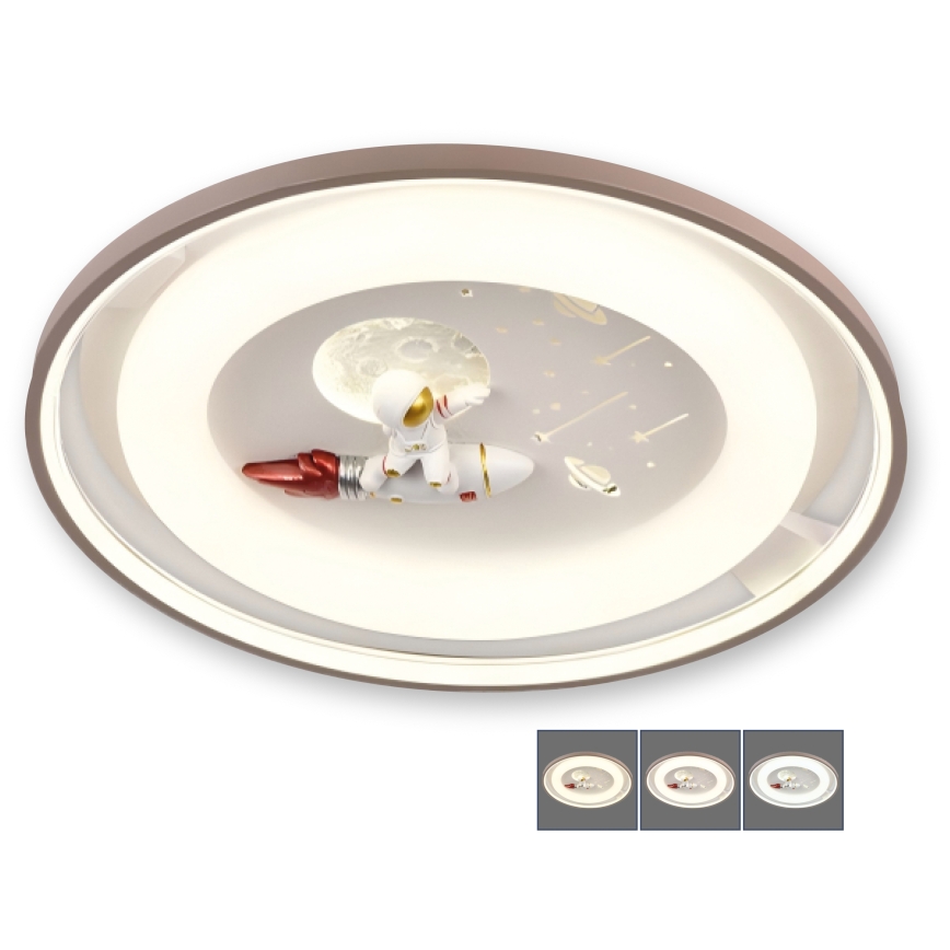 BRILAGI - LED Димируемо детско таванно осветително тяло ASTRO LED/75W/230V 3000-6000K Ø 50 cm + дистанционно управление