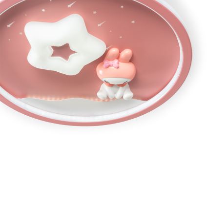 Brilagi - LED димируемо детско таванно осветително тяло BUNNY LED/83W/230V 3000-6000K Ø 49 см + дистанционно управление