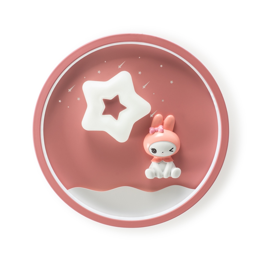 Brilagi - LED димируемо детско таванно осветително тяло BUNNY LED/83W/230V 3000-6000K Ø 49 см + дистанционно управление