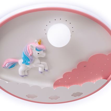 Brilagi - Димируемо LED детско таванно осветително тяло UNICORN LED/68W/230V 3000-6000K, диаметър 49 см + дистанционно управление