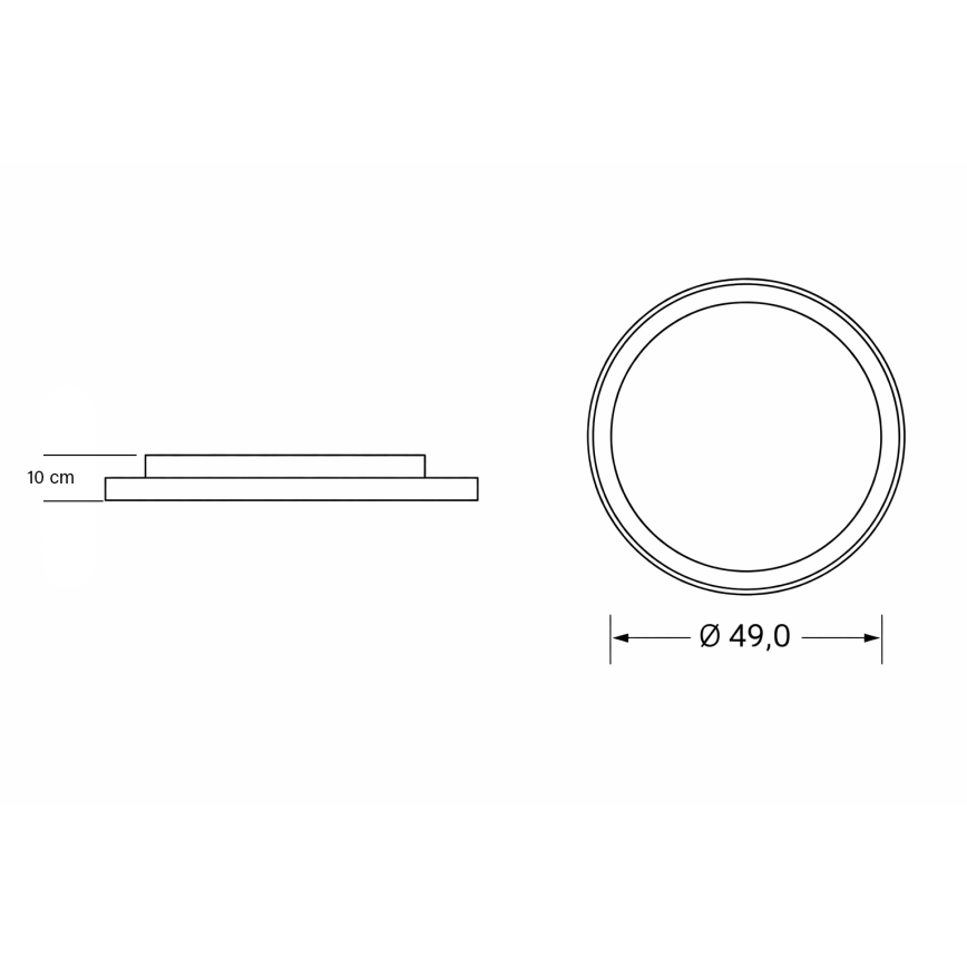 Brilagi - Димируемо LED детско таванно осветително тяло UNICORN LED/68W/230V 3000-6000K, диаметър 49 см + дистанционно управление