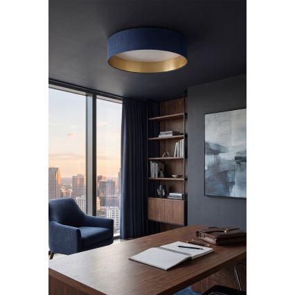 Brilagi - Димируемо LED таванно осветително тяло VELVET SMARTIX STARS LED/36W/230V 3000-6000K Ø 55 см синьо/златно Wi-Fi Tuya Beacon + дистанционно управление