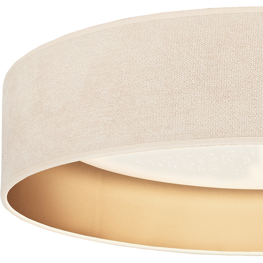 Brilagi - LED плафон с възможност за димиране VELVET SMARTIX STARS LED/24W/230V 3000-6000K диаметър 45 см кремаво/златно Wi-Fi Tuya Beacon + дистанционно управление