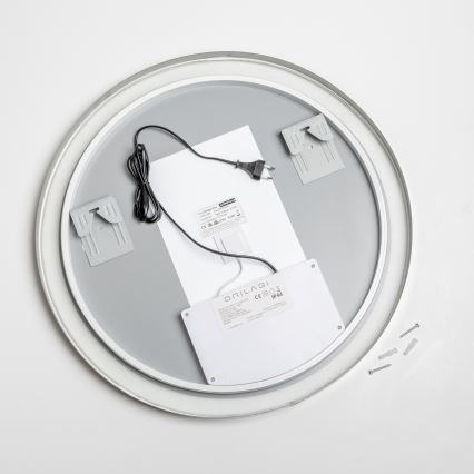 Brilagi - LED димируемо огледало за баня с подгряване и подсветка ALU PRO LED/18W/230V Ø 60 cm 3000/4000/6500K IP44 лъскав хром CRI 90