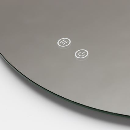 Brilagi - LED подгряващо огледало за баня DEMI ECO LED/12W/230V Ø 60 см IP44 CRI 90 с регулируема яркост + CCT