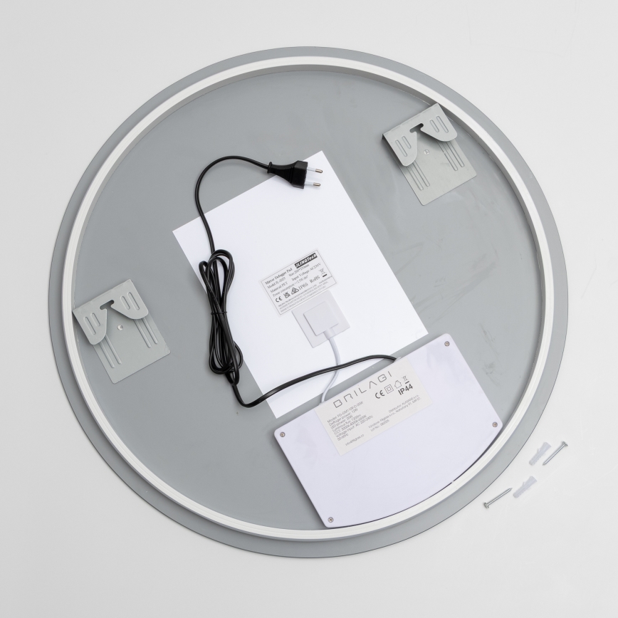 Brilagi - LED огледало за баня с подгряване DEMI PRO LED/20W/230V диаметър 60 см IP44 CRI 90 димируемо + CCT