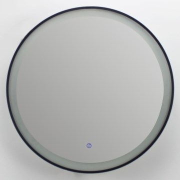 Brilagi - LED димируемо огледало за баня с подгряване и подсветка ALU PRO LED/18W/230V pr. 60 cm 3000/4000/6500K IP44 черно