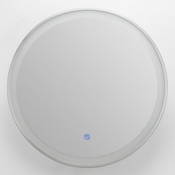 Brilagi - LED димируемо огледало за баня с подгряване и подсветка ALU PRO LED/18W/230V Ø 60 см 3000/4000/6500K IP44 матов хром