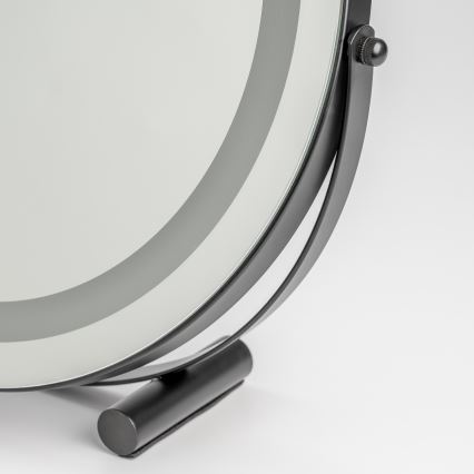 BRILAGI - димируемо LED огледало за грим CALIFORNIA LED/17W/230V 3000/4000/6500K Ø 42 см черно