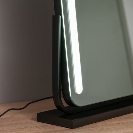 BRILAGI - Димируемо LED огледало за грим CALIFORNIA LED/22W/230V 3000/4000/6500K 58x43 cm черно