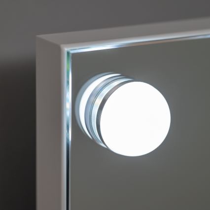 BRILAGI - димируемо LED огледало за грим HOLLYWOOD LED/15W/230V CCT + 2x USB 60x50 cm бяло