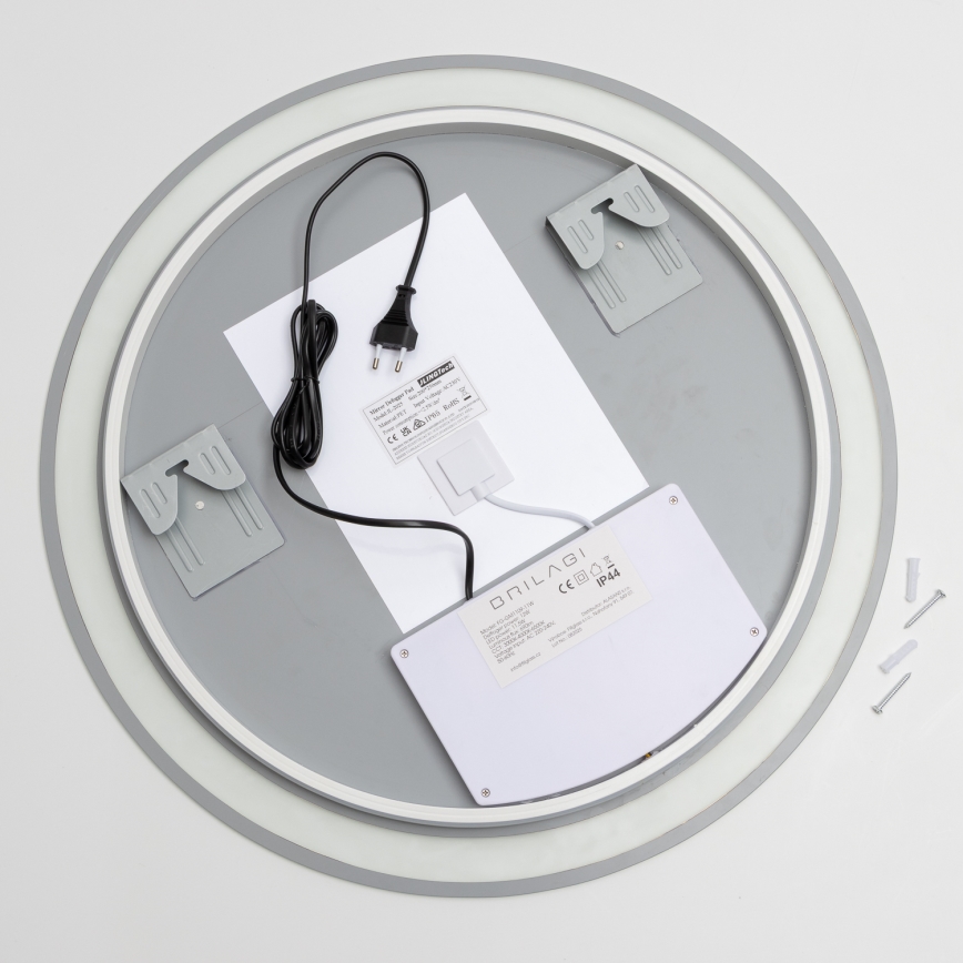 Brilagi - LED подгряващо огледало за баня AVA ECO LED/11,5W/230V Ø 60 см IP44 CRI 90 димируемо + CCT