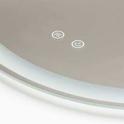 Brilagi - LED подгряващо огледало за баня AVA ECO LED/11,5W/230V Ø 60 см IP44 CRI 90 димируемо + CCT