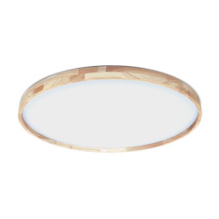 Brilagi - Димируема LED таванна лампа ALSON LED/72W/230V 3000-6500K, дъб, Ø 78 см + дистанционно управление