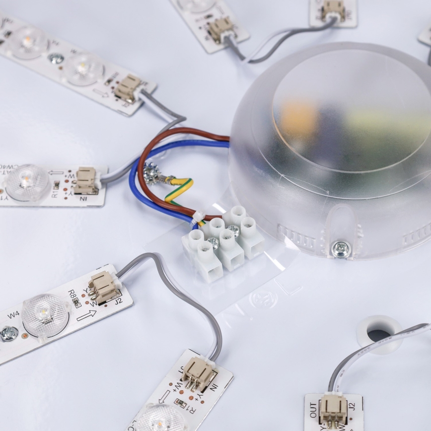 Brilagi - Димируема LED таванна лампа ALSON LED/72W/230V 3000-6500K, дъб, Ø 78 см + дистанционно управление