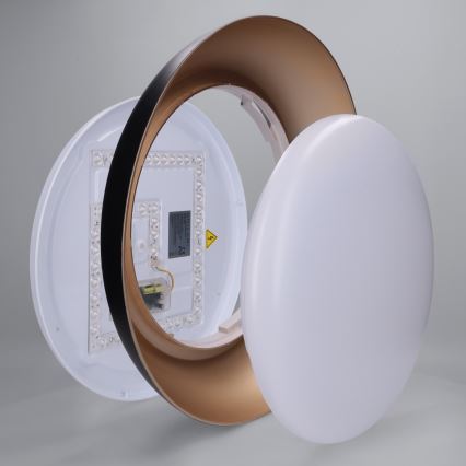 Brilagi - Димируемо LED таванно осветително тяло ALVA LED/48W/230V 3000-6500K Ø 51 см черно + дистанционно управление