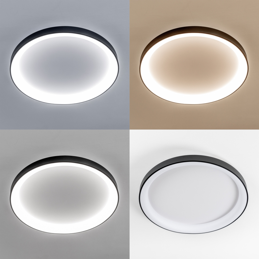 Brilagi - Димируемо LED таванно осветително тяло FALCON II LED/108W/230V 3000-6500K пр. 80 см черно + дистанционно управление