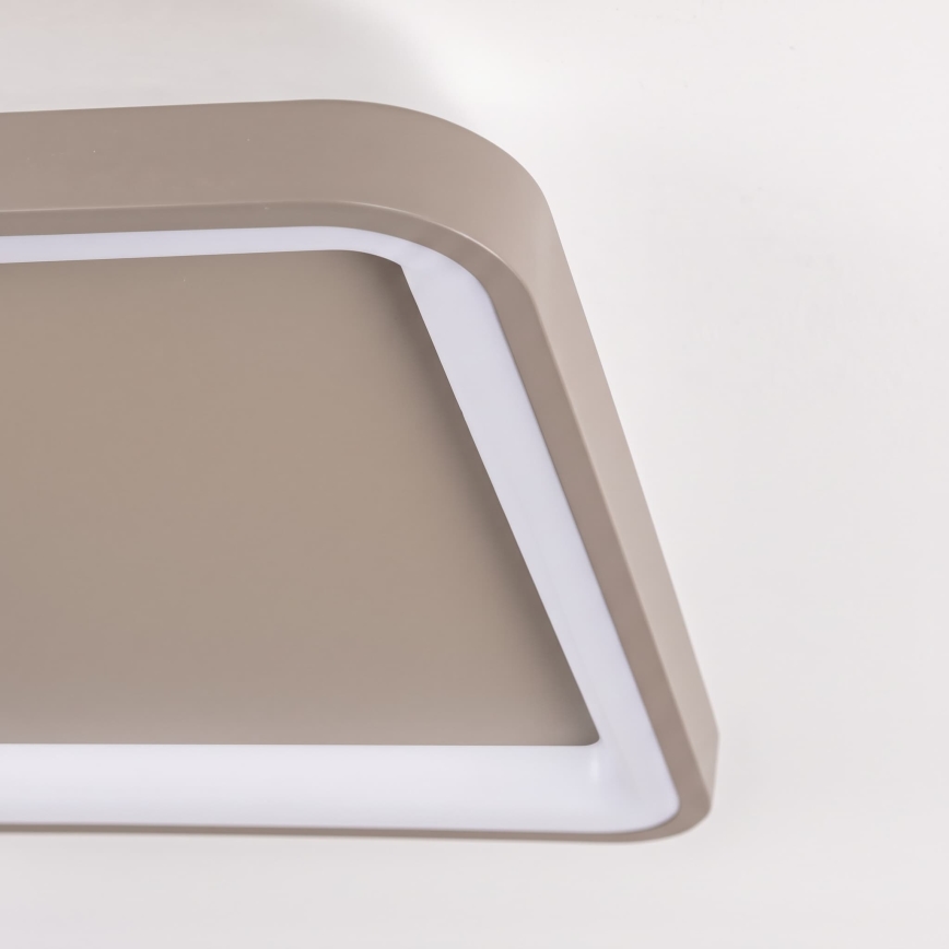 BRILAGI - LED димируемо таванно осветително тяло FALCON SLIM LED/50W/230V 3000-6500K 50x50 cm бежово + с дистанционно управление