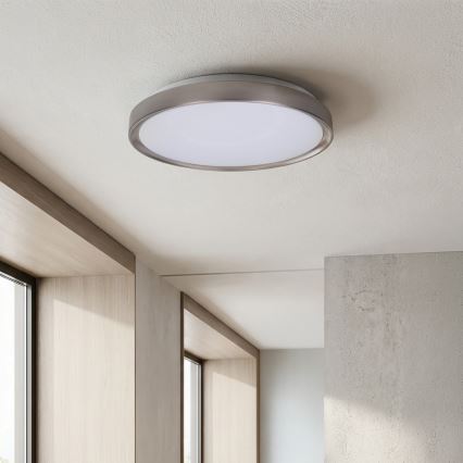 Brilagi - Димируемо LED таванно осветително тяло FANCIA LED/48W/230V 3000-6500K Ø39 см сребристо + дистанционно управление
