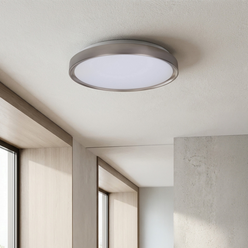 Brilagi - Димируемо LED таванно осветително тяло FANCIA LED/48W/230V 3000-6500K Ø39 см сребристо + дистанционно управление