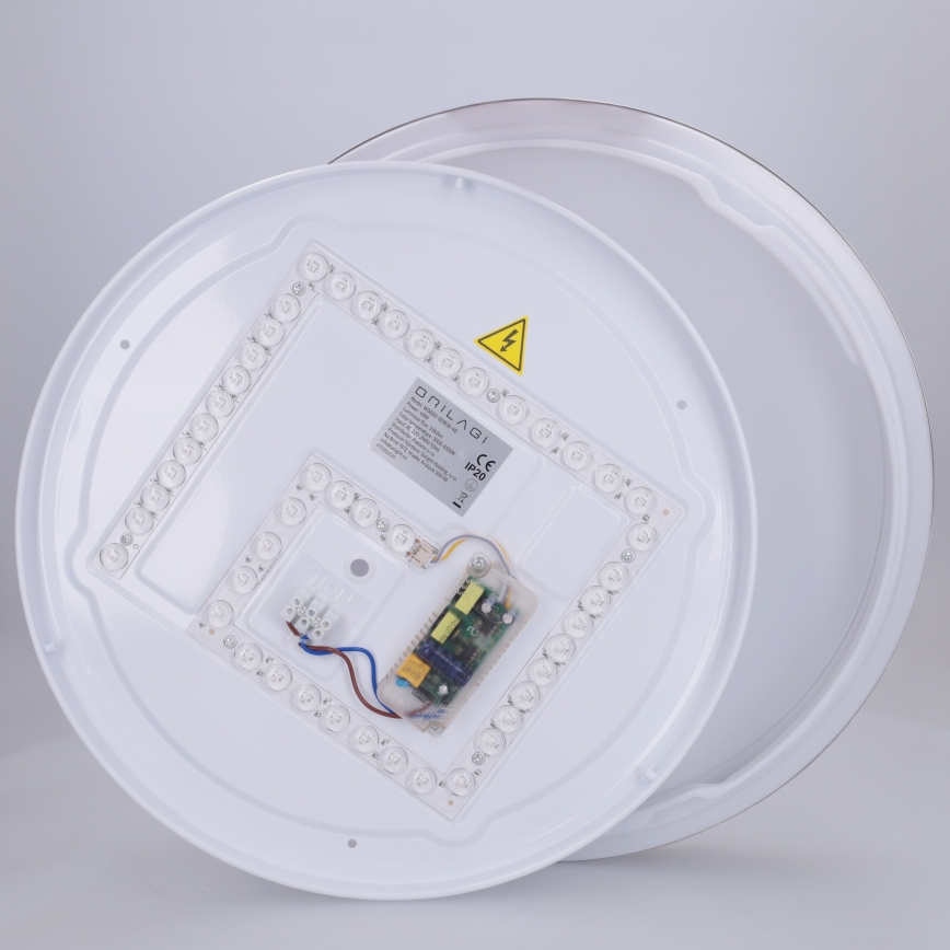 Brilagi - Димируемо LED таванно осветително тяло FANCIA LED/48W/230V 3000-6500K Ø39 см сребристо + дистанционно управление