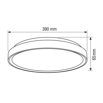 Brilagi - Димируемо LED таванно осветително тяло FANCIA LED/48W/230V 3000-6500K Ø39 см сребристо + дистанционно управление