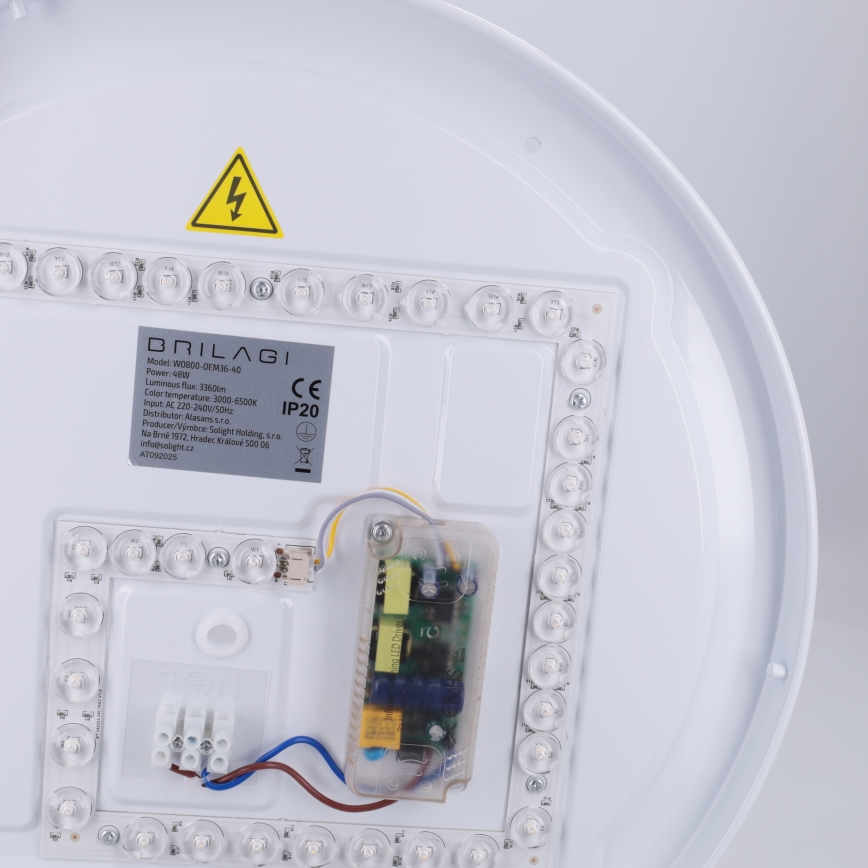 Brilagi - Димируемо LED таванно осветително тяло FANCIA LED/48W/230V 3000–6500K Ø 39 см, антрацит + дистанционно управление