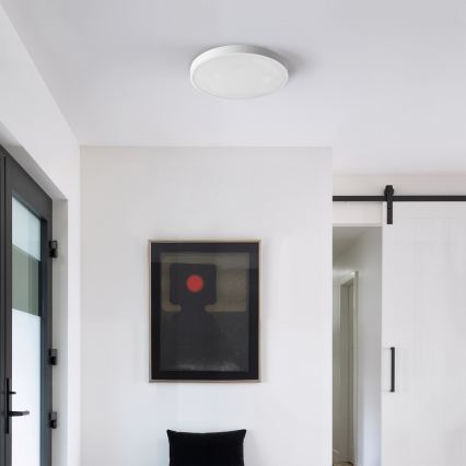 Brilagi - LED Димируемо таванно осветително тяло GLASS POOL DOUBLE LED/48W/230V 3000-6000K 40 cm бяло + дистанционно управление