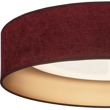 Brilagi - димируемо LED таванно осветително тяло VELVET SMARTIX STARS LED/36W/230V 3000-6000K Ø 55 cm бордо/златисто Wi-Fi Tuya Beacon + дистанционно управление