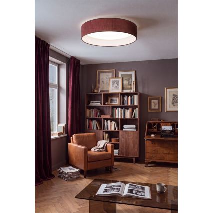 Brilagi - Димируем таванен плафон VELVET SMARTIX STARS LED/24W/230V 3000-6000K Ø 45 см винено Wi-Fi Tuya Beacon + дистанционно управление
