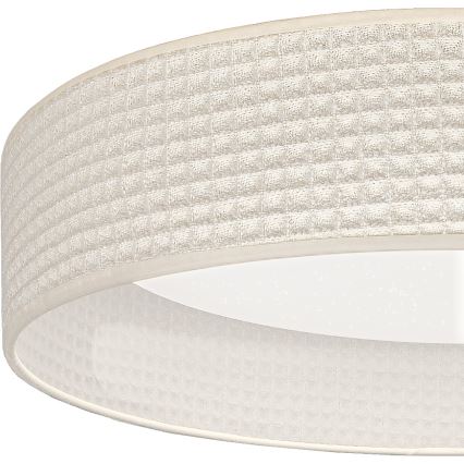 BRILAGI - Димируема LED таванна лампа VELVET SMARTIX STARS LED/36W/230V 3000–6000K Ø 55 см, кремава, Wi‑Fi (Tuya) + Beacon, с дистанционно управление