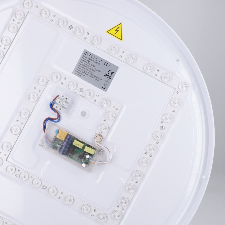 Brilagi - LED димируемо таванно осветително тяло NANCI LED/60W/230V 3000-6500K Ø 49 cm бяло + дистанционно управление
