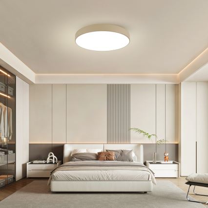 Brilagi - Димируемо LED таванно осветително тяло POOL SMART LED/100W/230V 3000-6000K 80 cm бежово Wi-Fi Tuya + дистанционно управление