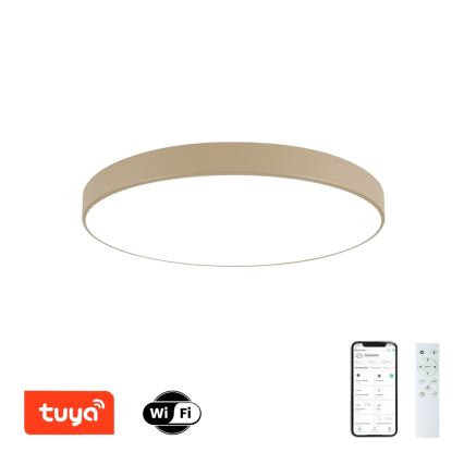 Brilagi - Димируемо LED таванно осветително тяло POOL SMART LED/100W/230V 3000-6000K 80 cm бежово Wi-Fi Tuya + дистанционно управление