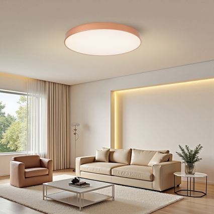 Brilagi - Димируемо LED таванно осветително тяло POOL SMART LED/100W/230V 3000-6000K Ø 80 см Wi-Fi Tuya в бронзов цвят + дистанционно управление