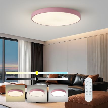 Brilagi - LED Димируемо осветително тяло POOL SMART LED/100W/230V диаметър 80 cm 3000-6000K Wi-Fi Tuya + дистанционно управление розово