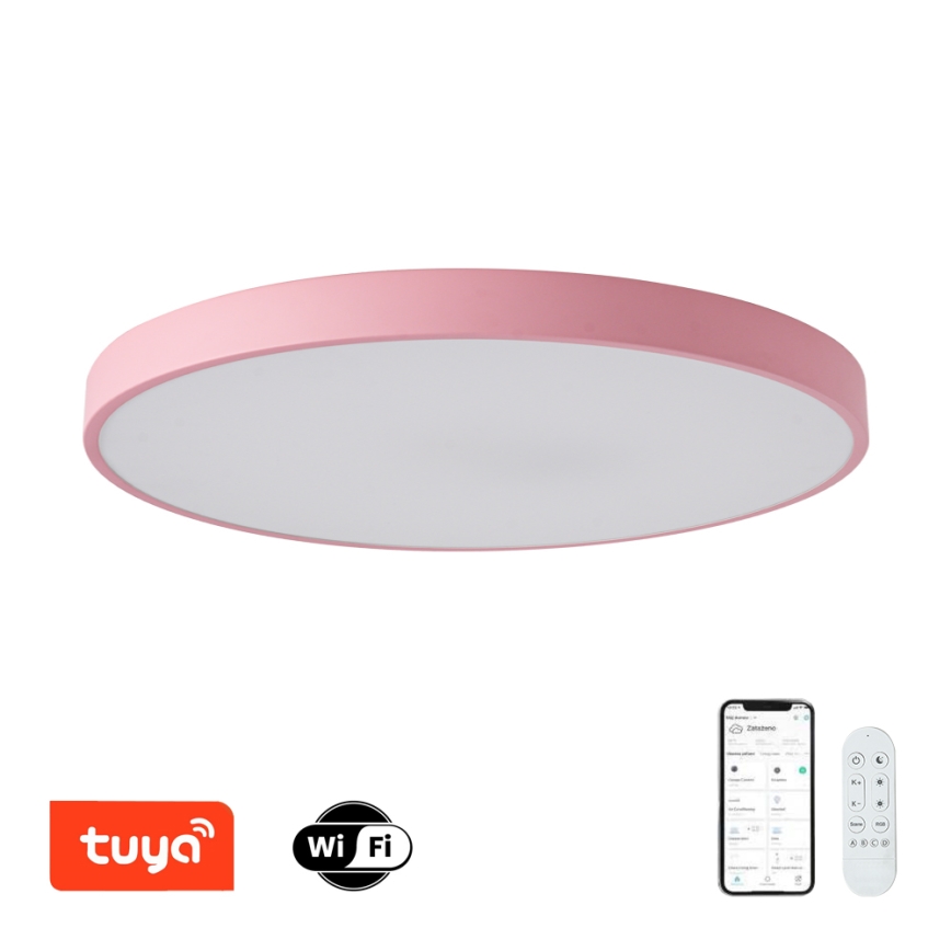 Brilagi - LED Димируемо осветително тяло POOL SMART LED/100W/230V диаметър 80 cm 3000-6000K Wi-Fi Tuya + дистанционно управление розово