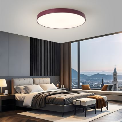Brilagi - Димируемо LED осветително тяло POOL SMART LED/100W/230V Ø 80 cm 3000-6000K Wi-Fi Tuya + дистанционно управление бордо