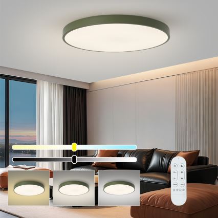 Brilagi - LED димируемо осветително тяло POOL SMART LED/100W/230V диаметър 80 см 3000-6000K Wi-Fi Tuya + дистанционно управление зелено