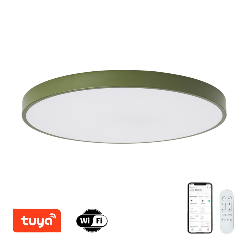 Brilagi - LED димируемо осветително тяло POOL SMART LED/100W/230V диаметър 80 см 3000-6000K Wi-Fi Tuya + дистанционно управление зелено