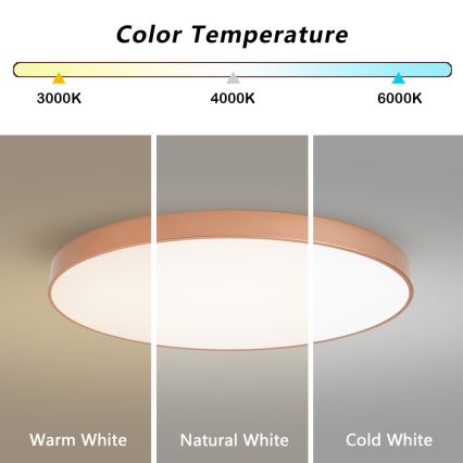 BRILAGI - димируема LED плафониера POOL SMART LED/128W/230V 100 cm 3000-6000K Wi-Fi Tuya бронзова + дистанционно управление