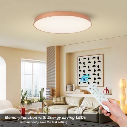 BRILAGI - димируема LED плафониера POOL SMART LED/128W/230V 100 cm 3000-6000K Wi-Fi Tuya бронзова + дистанционно управление