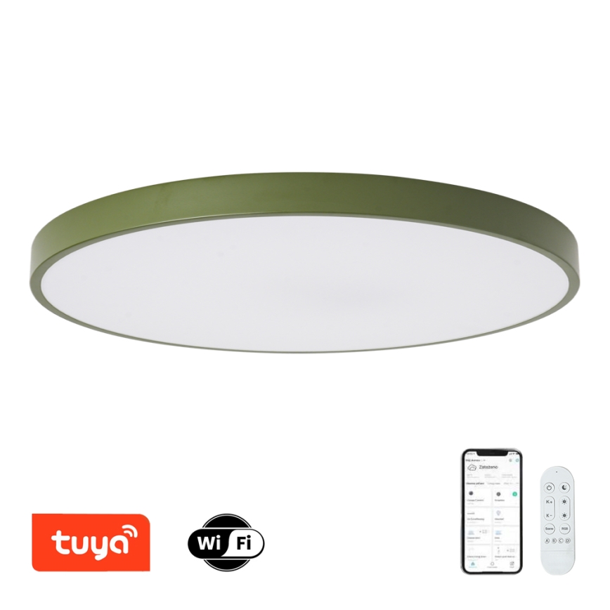 Brilagi - LED димируемо осветително тяло POOL SMART LED/128W/230V диаметър 100 см 3000-6000K Wi-Fi Tuya + дистанционно управление зелено