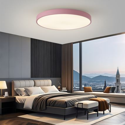 Brilagi - Димируемо LED осветително тяло POOL SMART LED/128W/230V диам. 100 cm 3000-6000K Wi-Fi Tuya + дистанционно управление розово