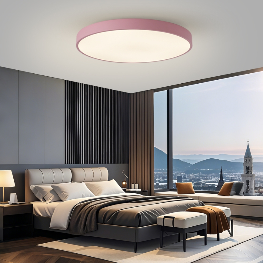Brilagi - Димируемо LED осветително тяло POOL SMART LED/128W/230V диам. 100 cm 3000-6000K Wi-Fi Tuya + дистанционно управление розово