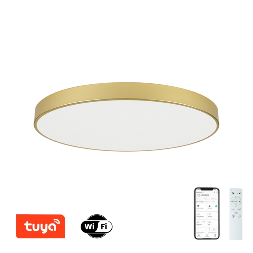 Brilagi - димируемо LED таванно осветително тяло POOL SMART LED/128W/230V 3000-6000K 100 см златисто Wi-Fi Tuya + дистанционно управление