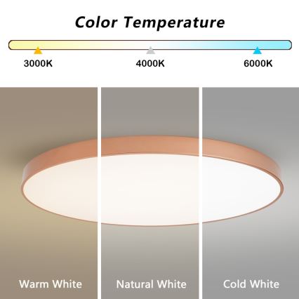 BRILAGI - LED димируемо таванно осветително тяло POOL SMART LED/180W/230V 3000-6000K 120 cm медно Wi-Fi Tuya + дистанционно управление