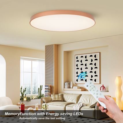 BRILAGI - LED димируемо таванно осветително тяло POOL SMART LED/180W/230V 3000-6000K 120 cm медно Wi-Fi Tuya + дистанционно управление